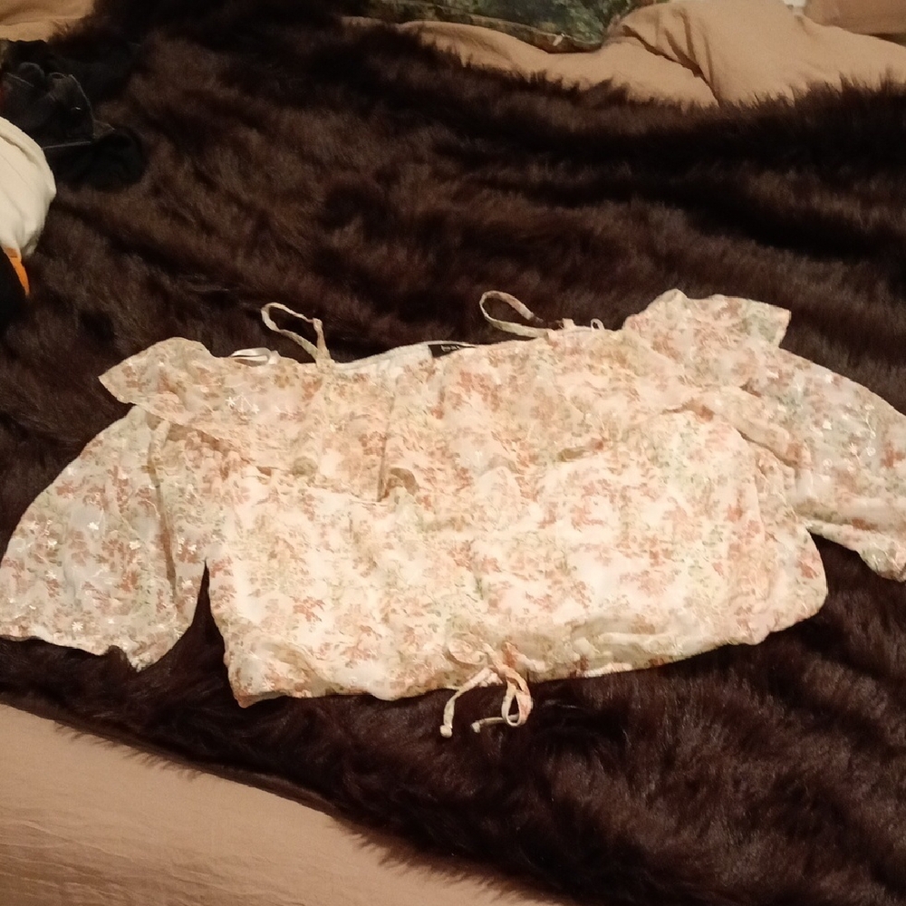by & by Floral Off-Shoulder Top